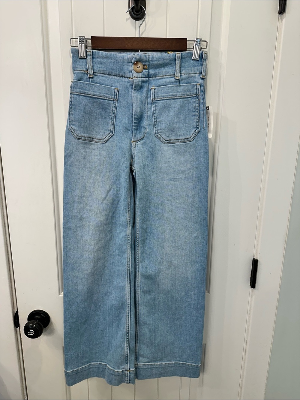 NWT Maeve Anthropologie The Colette High Rise Wide Leg Jeans 24
